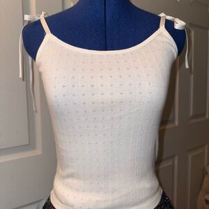 Brandy Melville Bow Tie Strap Tank Top